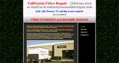 Desktop Screenshot of oceansidetvrepair.com