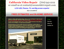 Tablet Screenshot of oceansidetvrepair.com